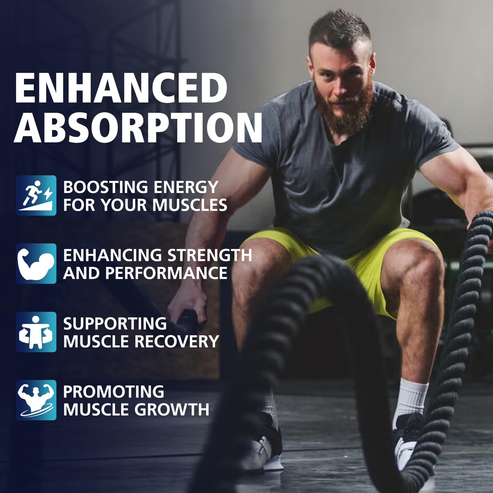 TOPCAPAK Creatine Gummies with taurine and B12 for daily support