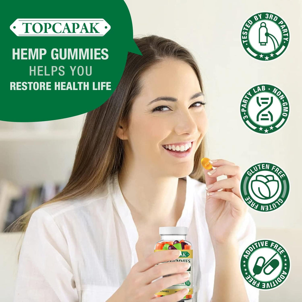 Adults using TOPCAPAK gummies as a convenient wellness option