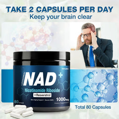 TOPCAPAK NAD+ 1000mg liposomal technology graphic hints at enhanced absorption potential
