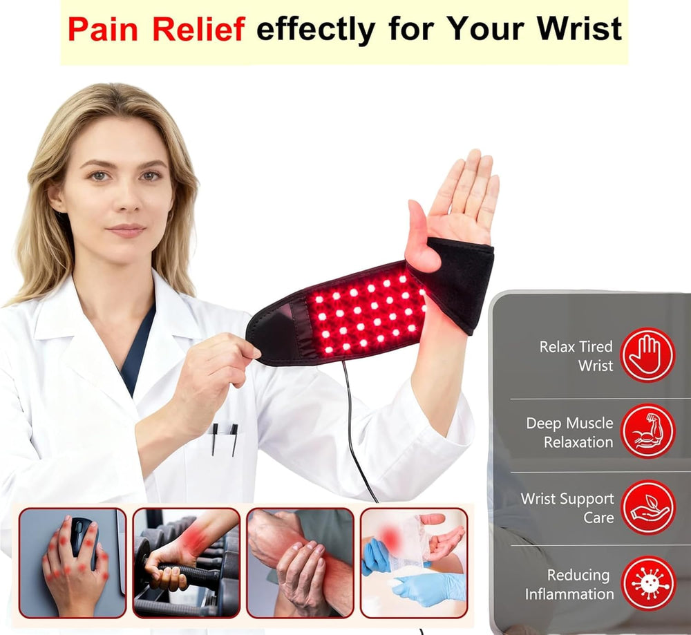 Topcupro wristband highlights 660nm red LEDs for targeted warmth