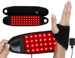 Topcupro red light therapy wristband close-up showing LED beads for wrist relief