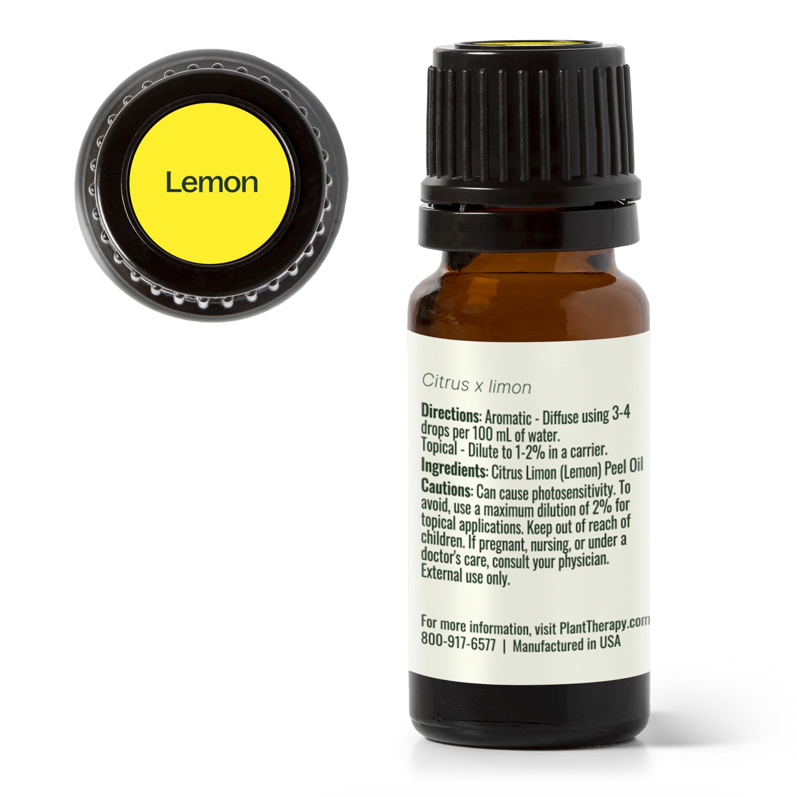 Topical dilution guidance for using Lemon oil with a carrier oil.