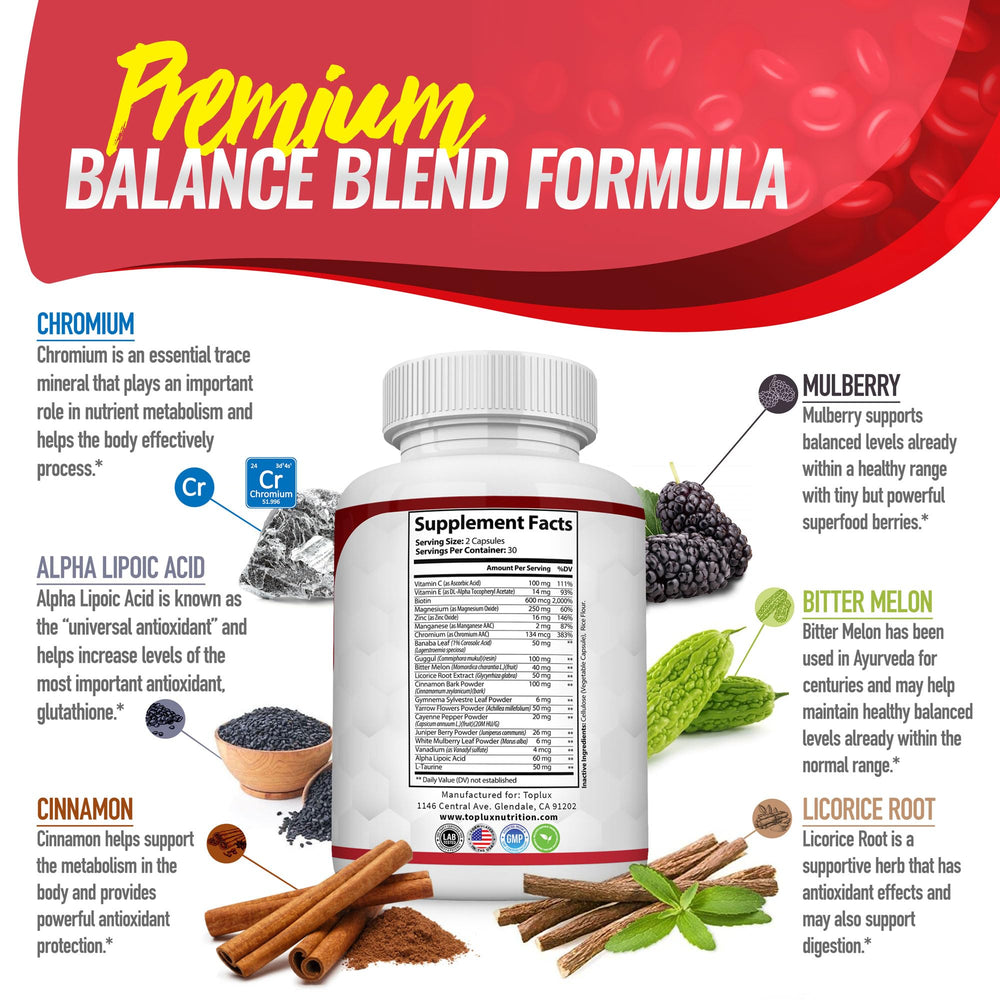 Toplux Balance capsules in hand demonstrating simple daily use.