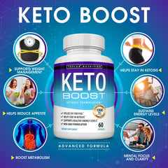 Toplux Keto Boost capsules close-up highlighting compact, portable energy aid.