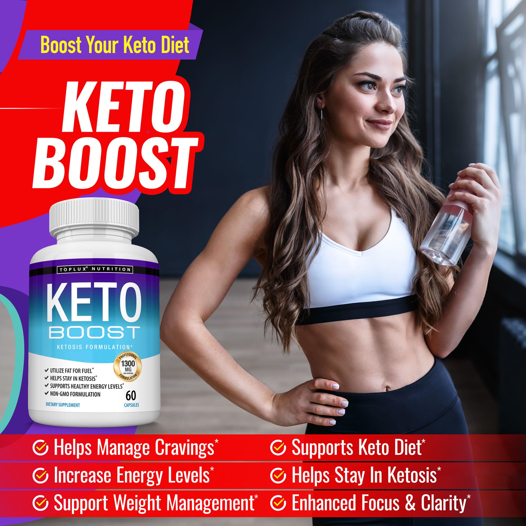 Toplux Keto Boost green tea extract ingredient visual for natural energy support.