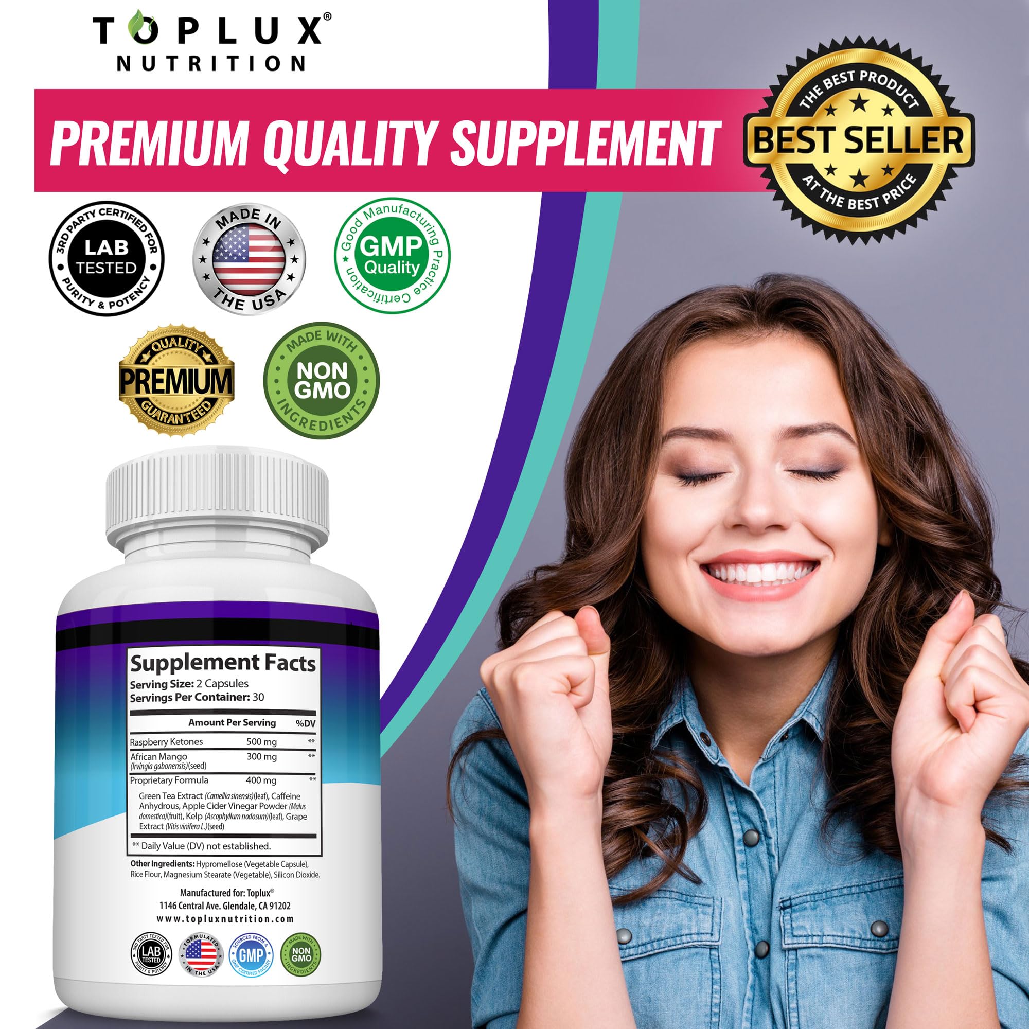 Toplux Keto Burn Pills held in hand for a daily dosing routine