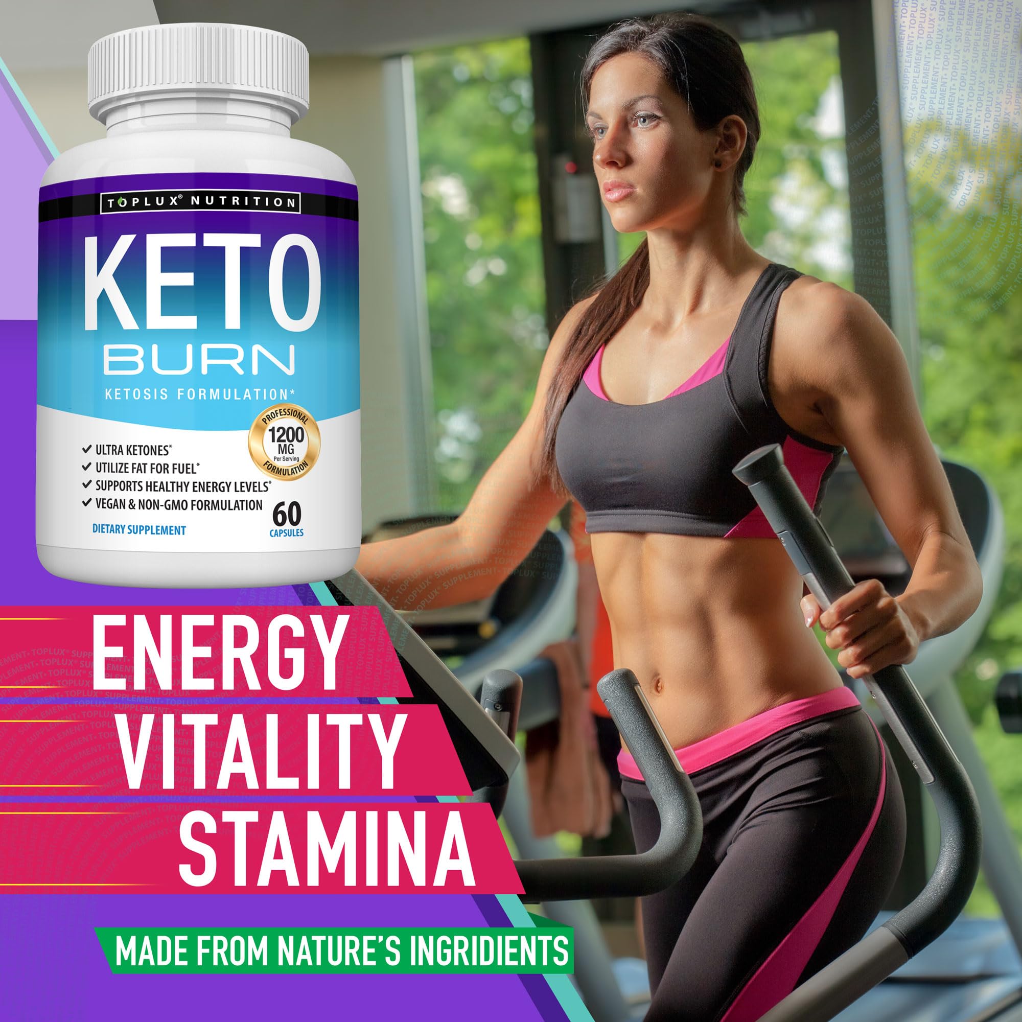 Toplux Keto Burn Pills manufacturing facility marking USA GMP quality