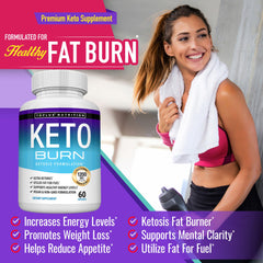 Toplux Keto Burn Pills packaging displayed on a table for easy access
