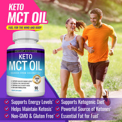 Toplux Keto MCT bottle label highlights coconut-derived MCTs