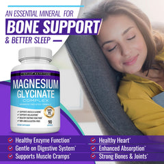Toplux Magnesium Glycinate sleep-support capsules for restful nights.