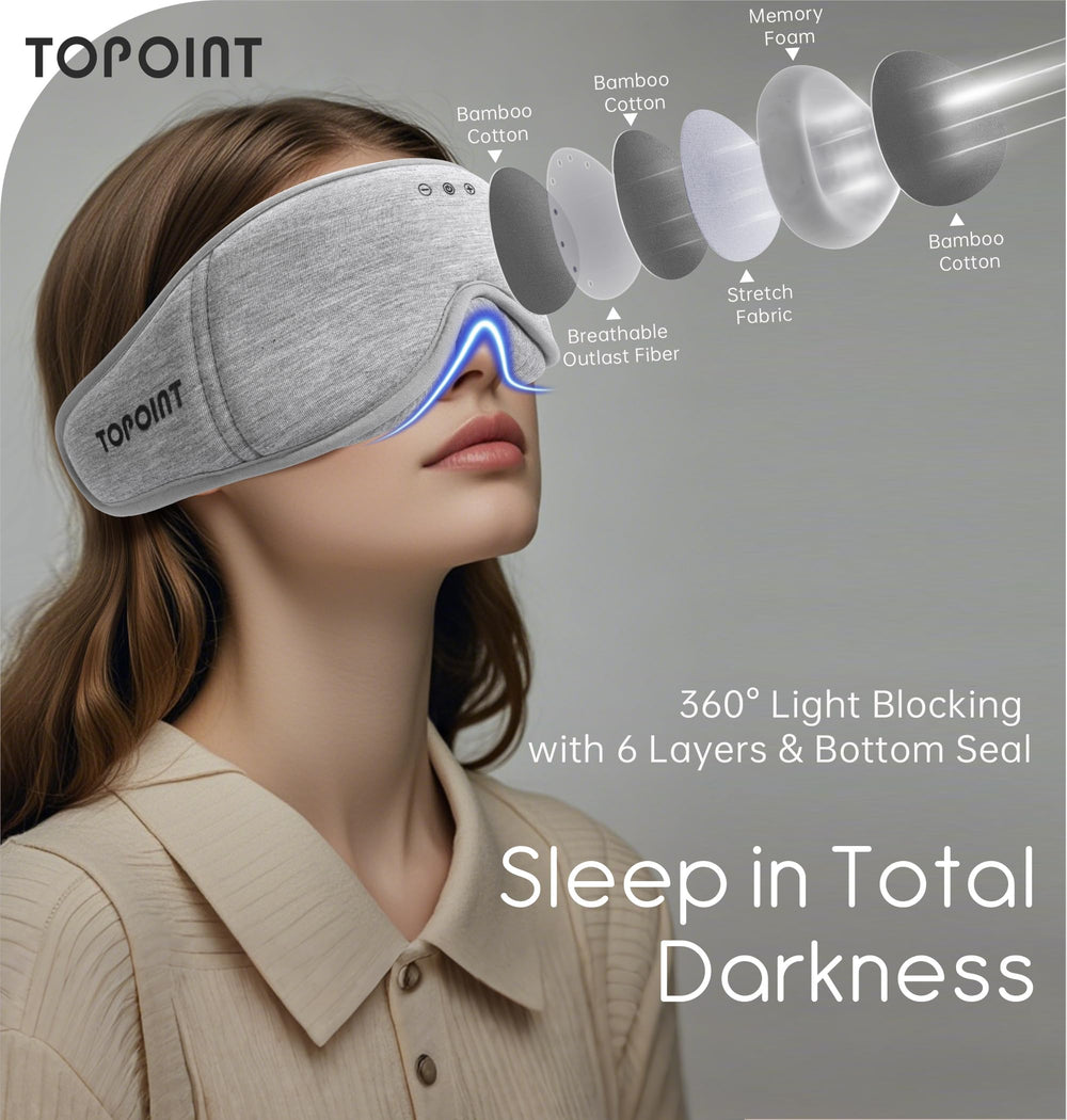TOPOINT Bluetooth sleep headphones delivering clear audio for relaxation and calls