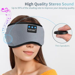 TOPOINT Sleep Mask with 15-hour battery supports long flights.