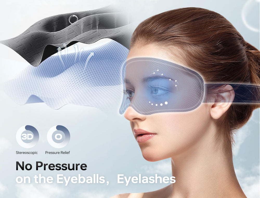 TOPOINT Sleep Mask Bluetooth headphones enable audio and calls within range
