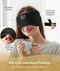 TOPOINT sleep mask made of 95% cotton for soft comfort