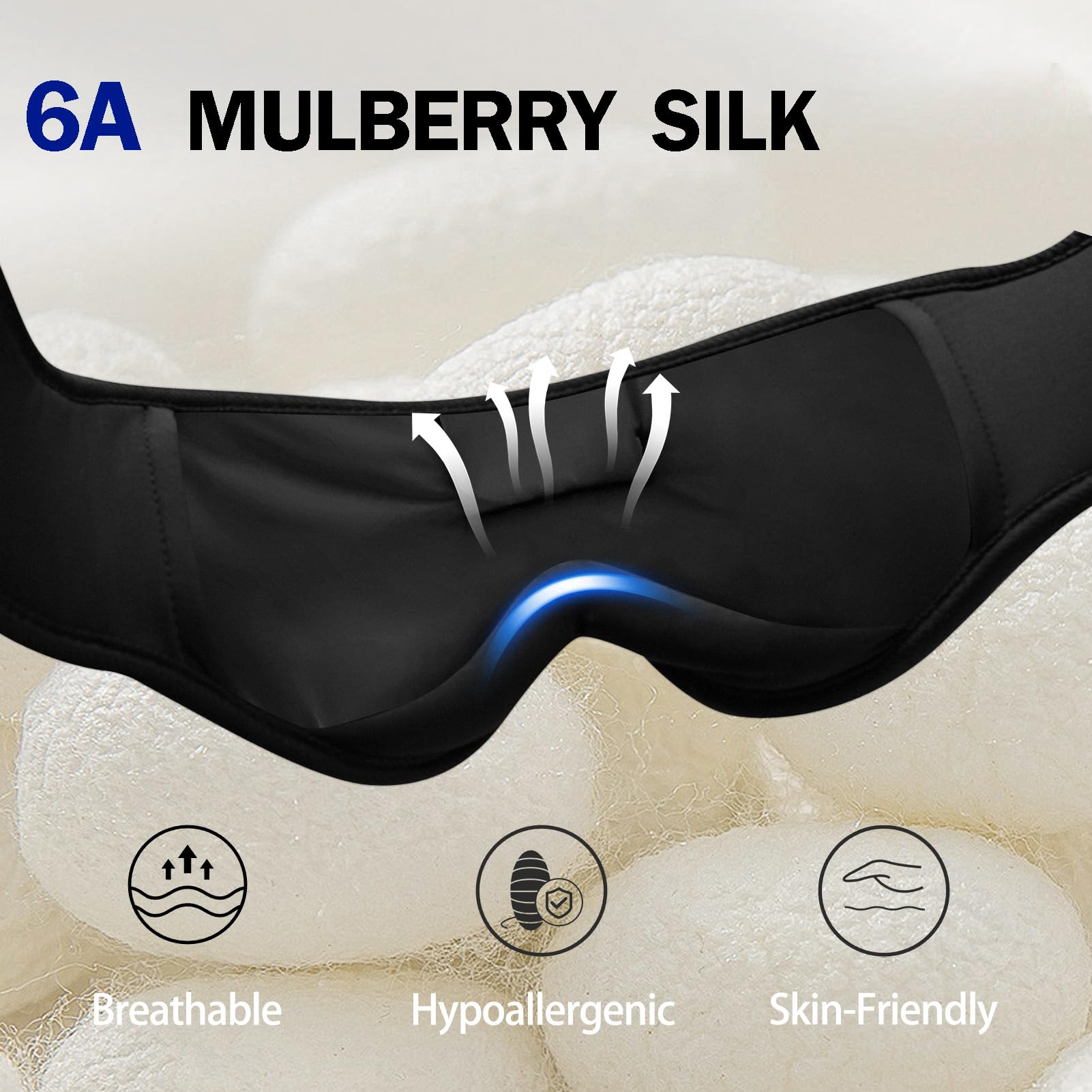 TOPOINT flexible bone design conforms to face for comfortable wear.