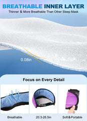 TOPOINT light-blocking sleep mask provides privacy and nap quality.