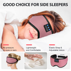 TOPOINT sleep mask delivers stereo sound over Bluetooth 5.0 for clear audio.
