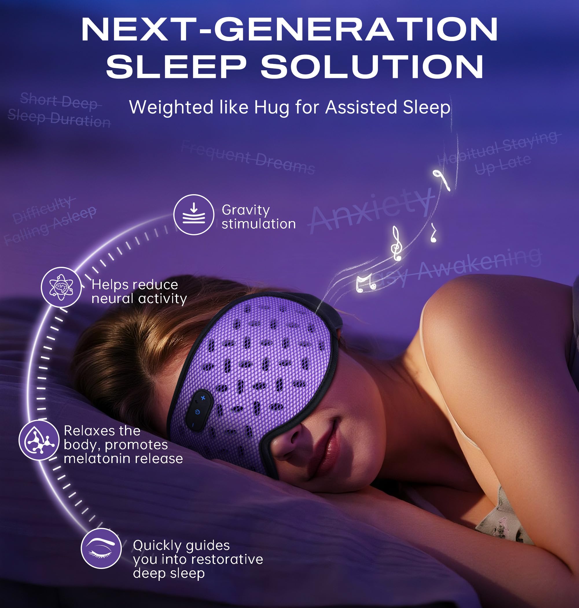 TOPOINT Eye mask with warm and cold pack for relaxation or refreshing mornings