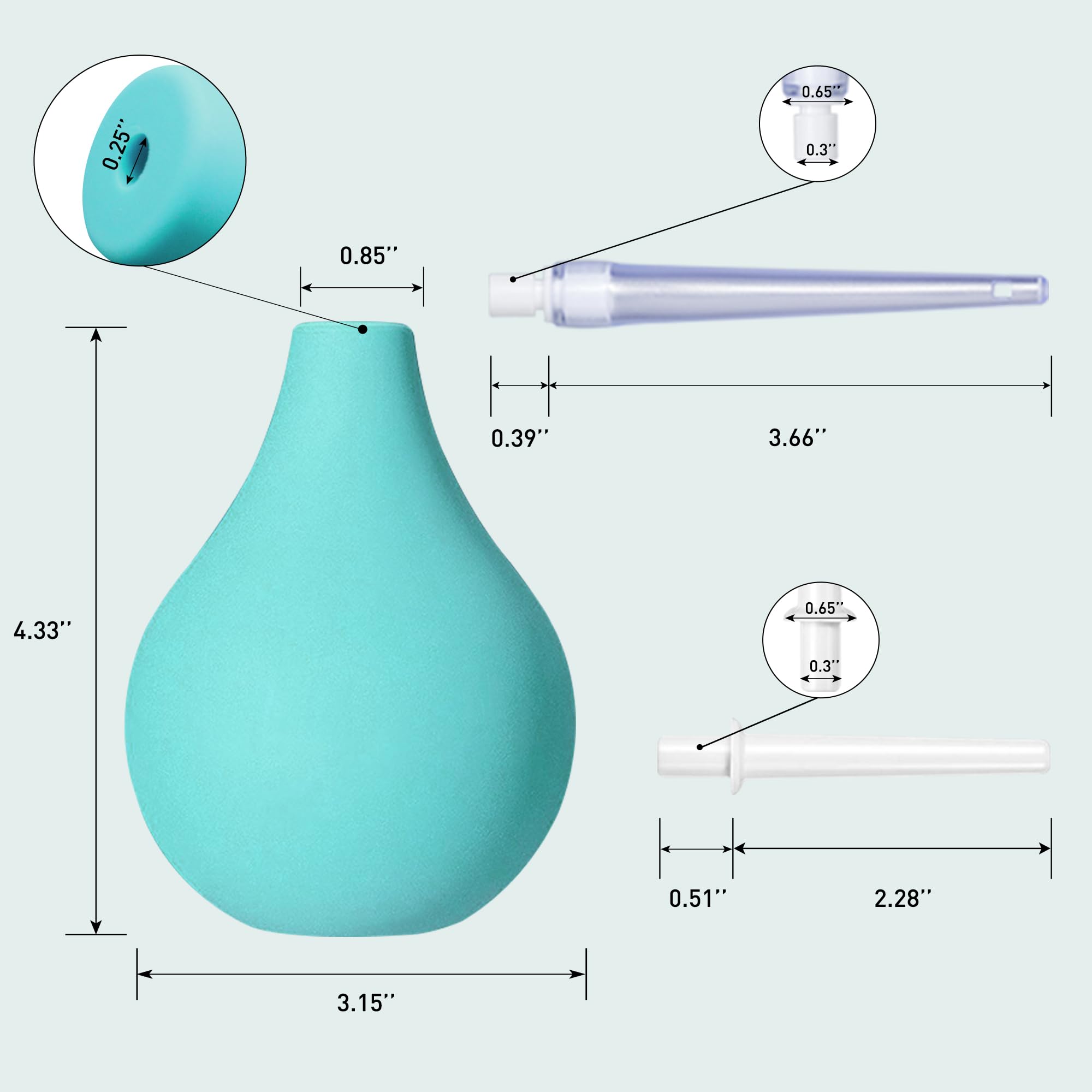 TopQuaFocus puntas enema reemplazables de silicona suaves para mayor comodidad.