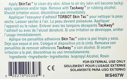 Torbot Skin-Tac-H barrier wipe applied on skin as tacky base before adhesive.