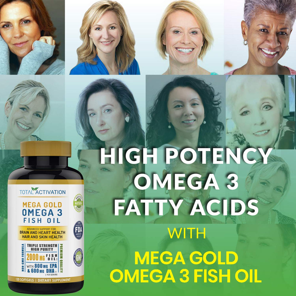 Total Activation Omega-3 product produced in a USA-based facility environment.