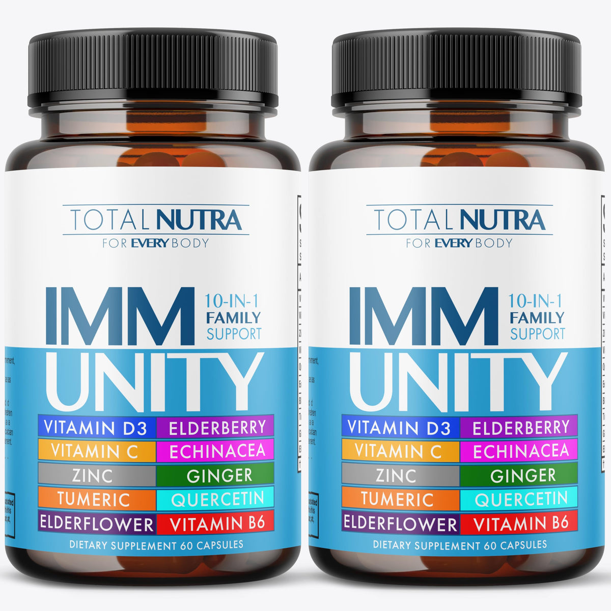 Total Nutra Immune Boost bottle shown for daily resilience with all-in-one support
