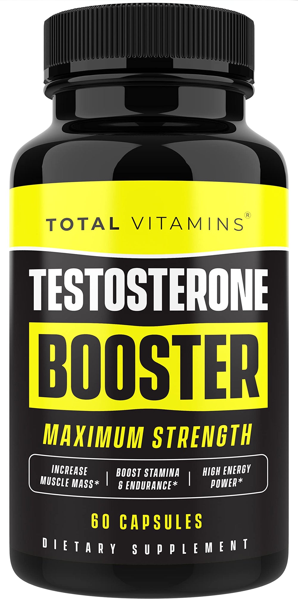 TOTAL VITAMINS Testosterone Booster ingredients include Tongkat Ali and Horny Goat Weed