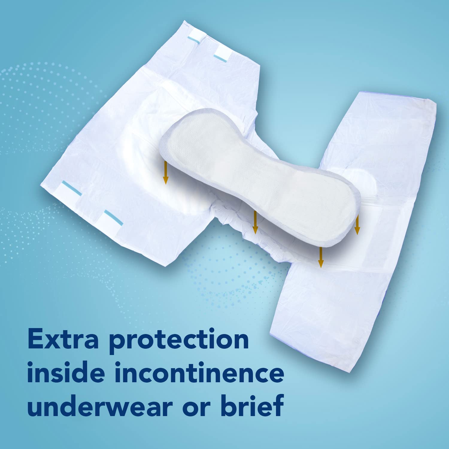 Total Dry Ultimate Booster Pad soft top sheet delivers skin-friendly dryness and quick drying