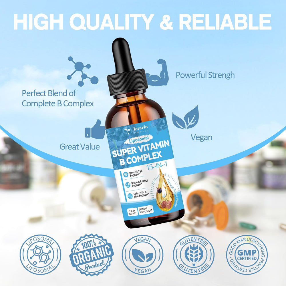 Totaria Liposomal B Complex Pro packaging box showcases design
