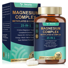 Totaria 25-in-1 Magnesium bottle pour demonstrates easy daily dosing for relaxation