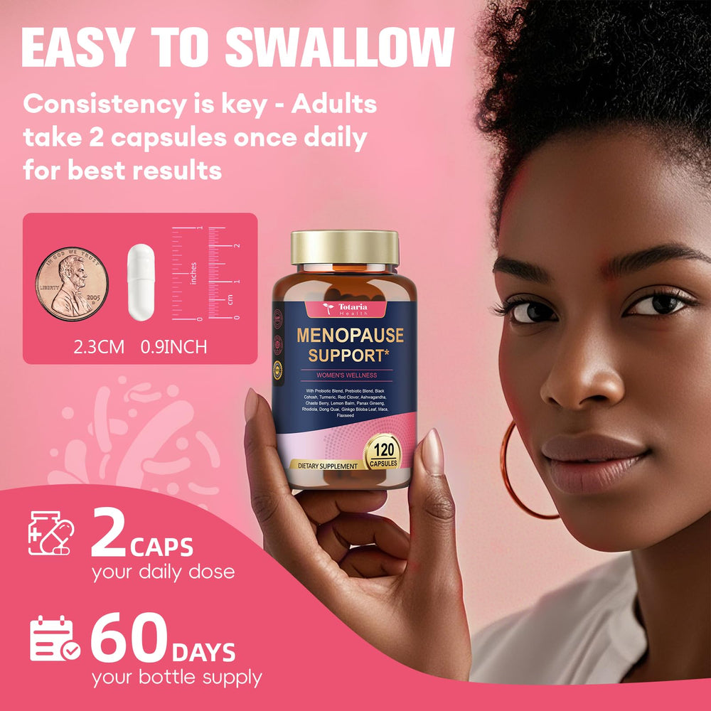 Totaria 40-in-1 bottle with a glass of water suggesting easy daily intake.