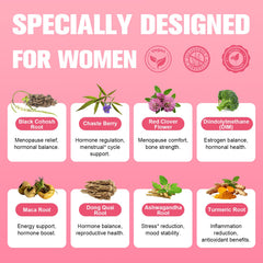 Totaria 40-in-1 menopause daily-dosing concept with two capsules a day