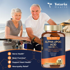 Totaria ALA bottle open with capsules visible for easy daily use