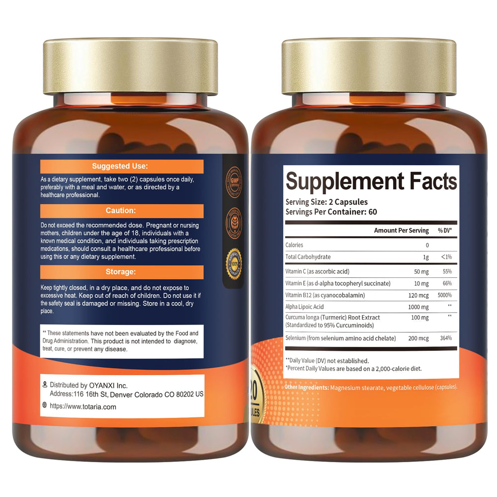 Totaria ALA pantry storage image indicating a long-lasting 60-day supply