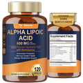 Totaria Alpha Lipoic Acid 600mg with Benfotiamine 300mg – Nerve Support, Antioxidant & Metabolic Wellness (120 Count)