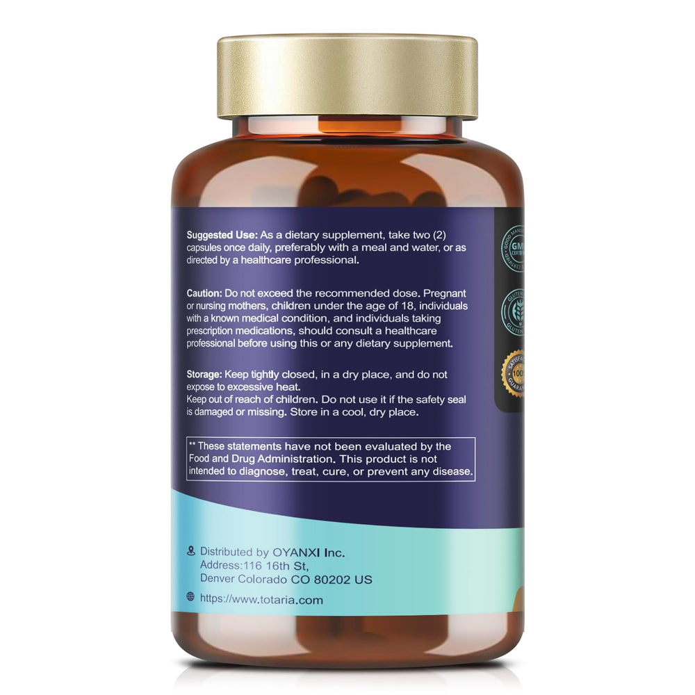 Totaria AREDS 2 nutrition matrix highlights comprehensive eye nutrients