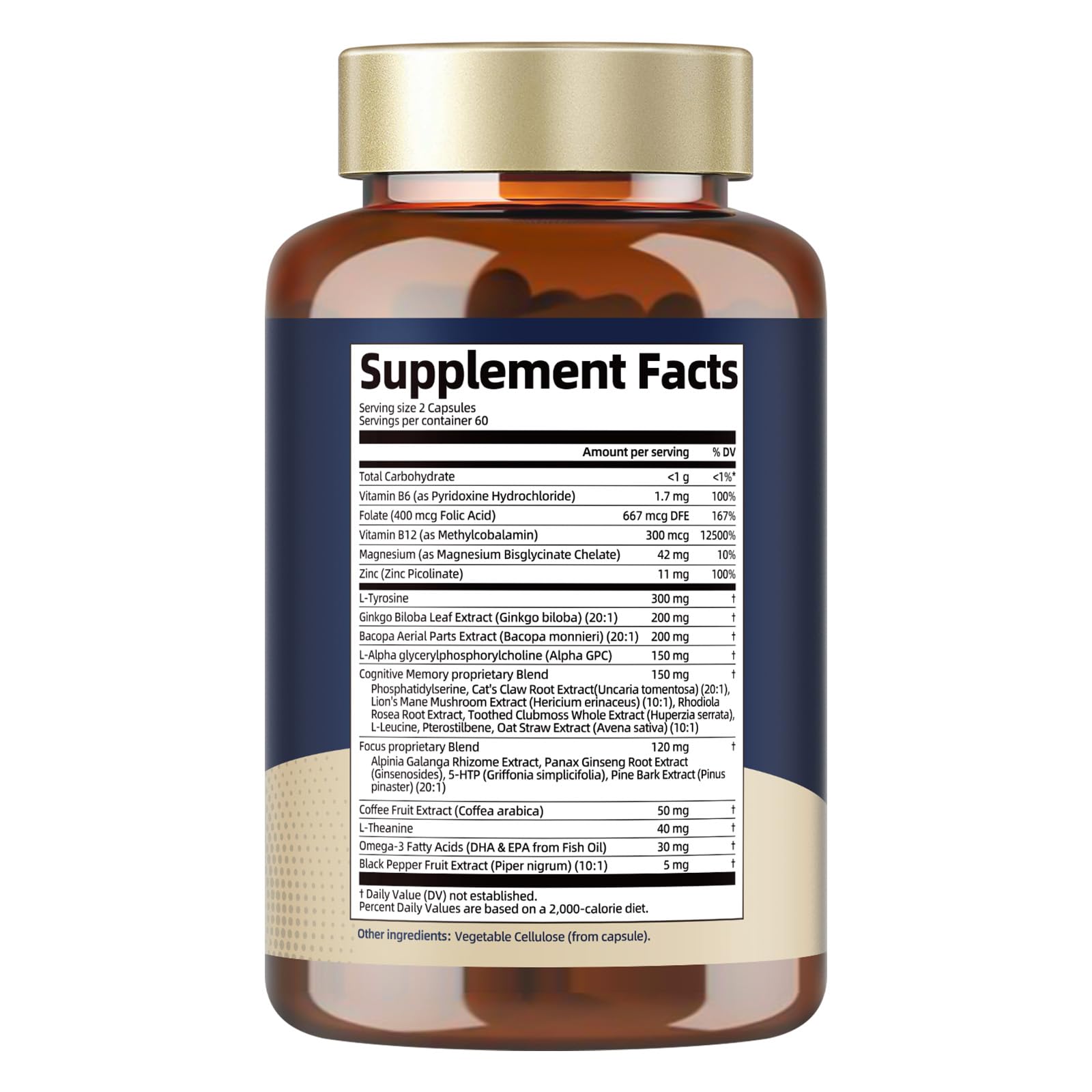 Totaria C-ognitive Alpha GPC capsule close-up indicating cognitive support.