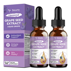 Totaria grape seed extract bottle with antioxidant-rich formula for skin and immune support.