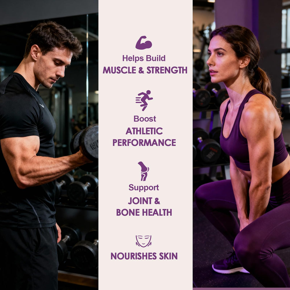 Totaria hydrolyzed collagen bottle highlighting joint support and hydration