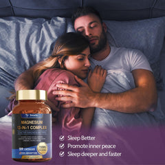 Totaria Magnesium Complex label back with dosage info and ingredients.
