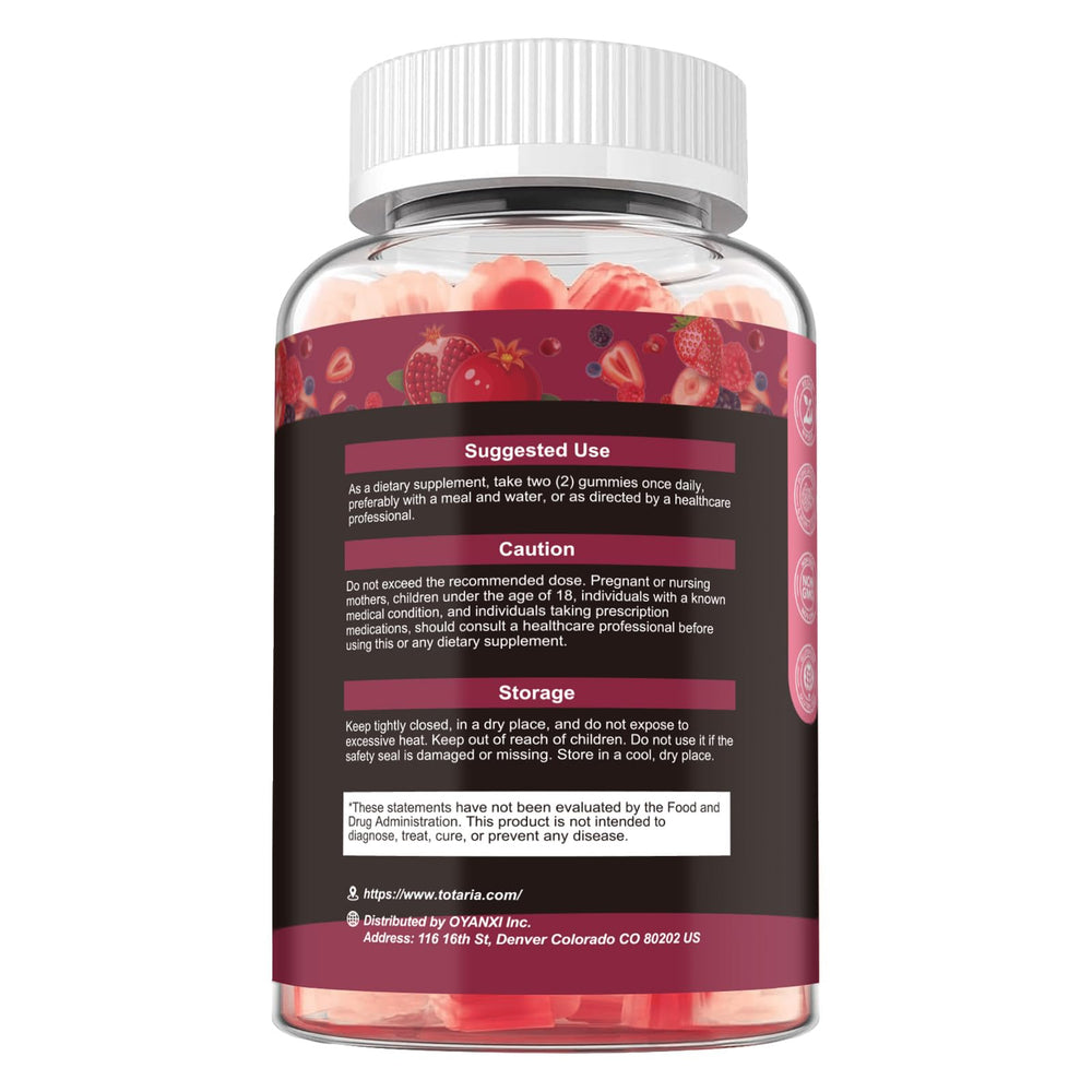 Totaria packaging display of compact, travel-friendly pre workout snack.