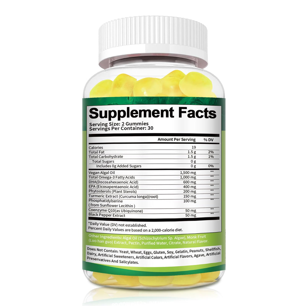Totaria vegan oil illustration emphasizes algae-based omega-3 source.