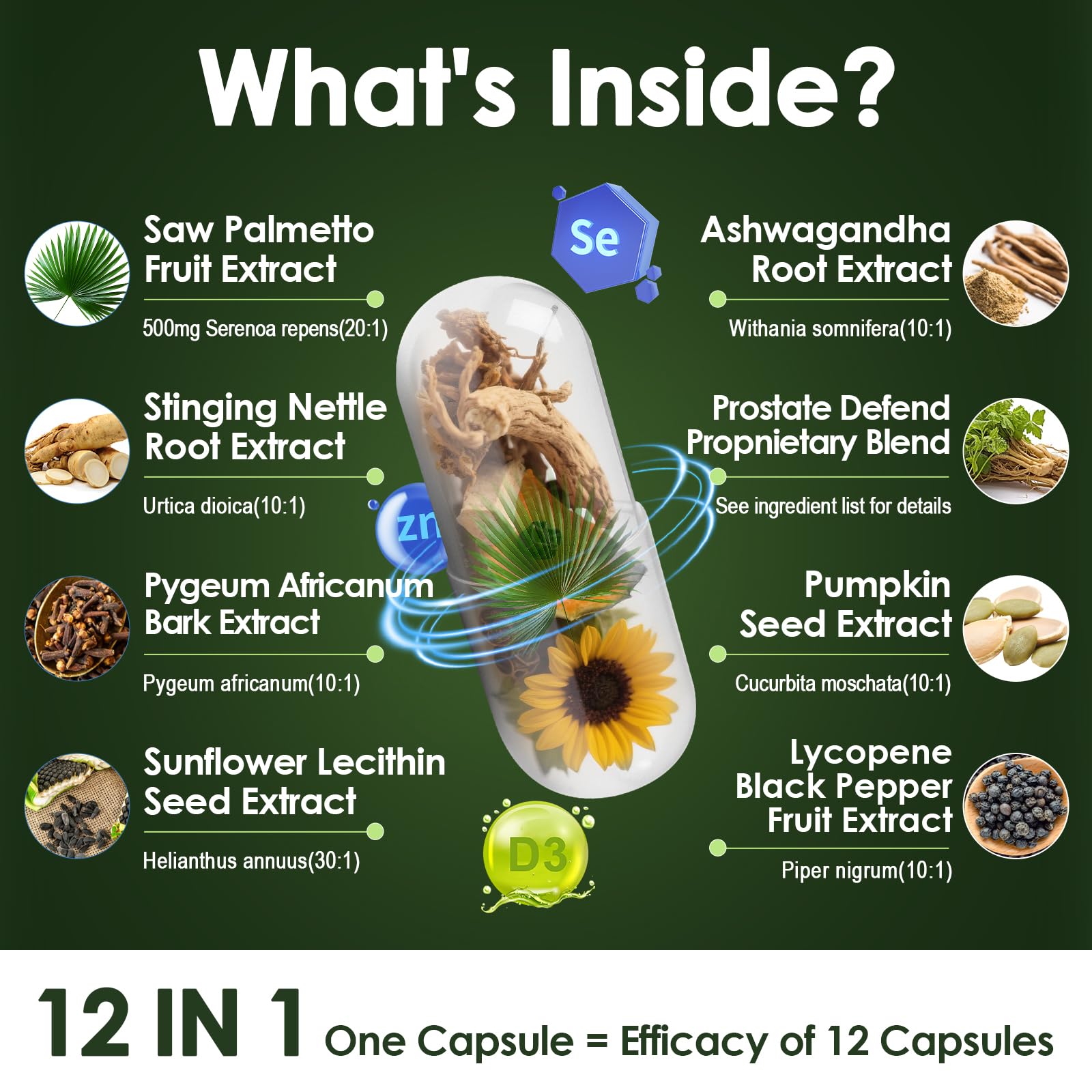 Totaria Saw Palmetto capsules close-up for easy daily dosing