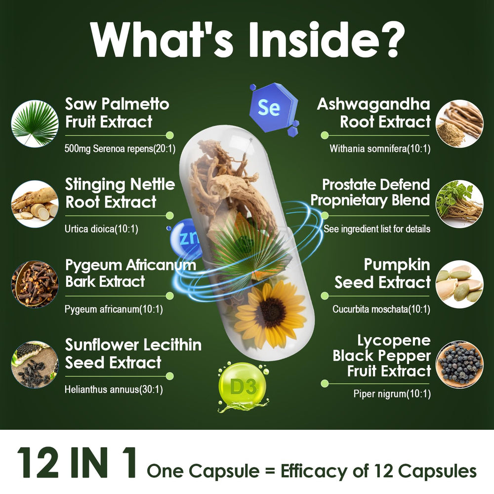 Totaria Saw Palmetto capsules close-up for easy daily dosing