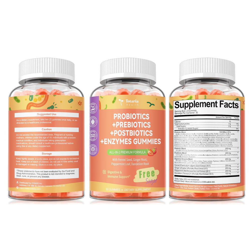 Totaria packaging shows natural strawberry flavor and sugar free claim