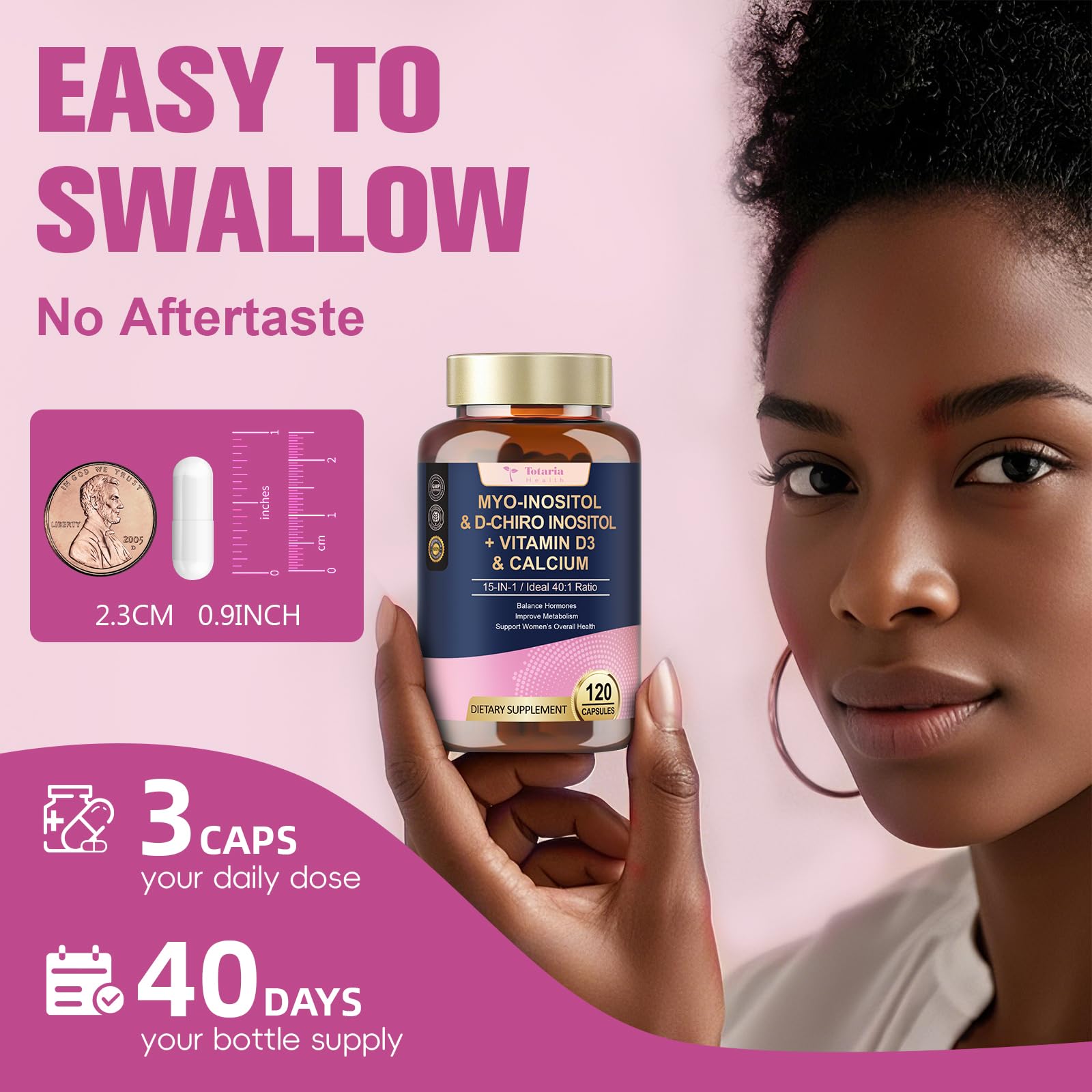 Totaria vegan non-GMO and gluten-free badges signaling purity