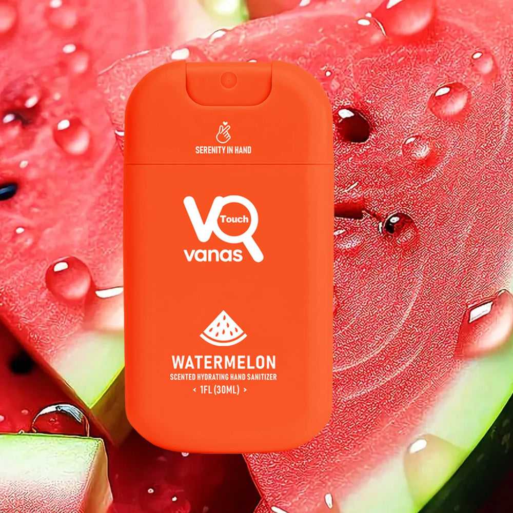 Touch Vanas Lavender scent sanitizer spray bottle for quick refreshment.