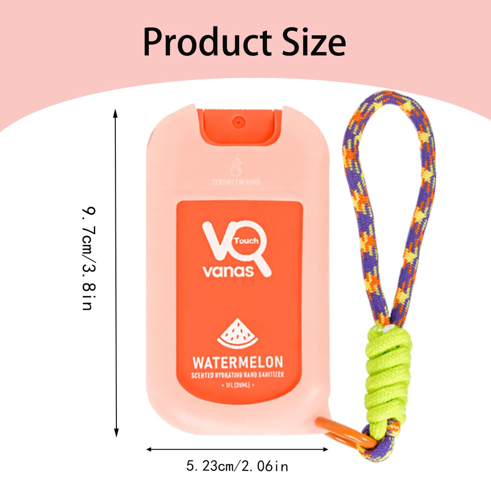 Touch Vanas 1 oz travel-size sanitizer bottle ideal for purses.