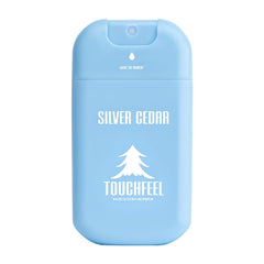 TouchFeel spray hand sanitizer bottle front view with refreshing fragrance and germ-reducing potential