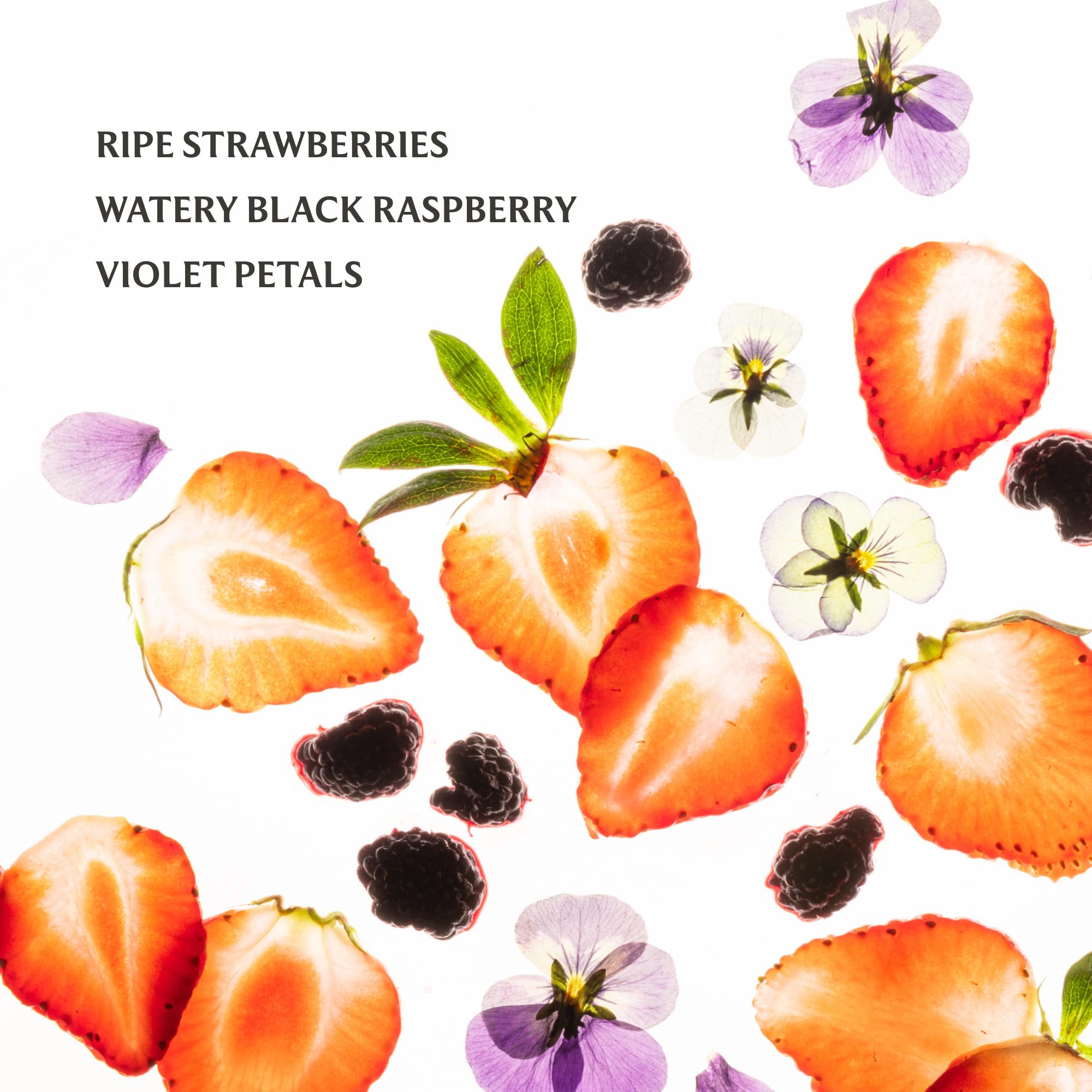 Berry Bliss scented sanitizer close-up highlighting strawberry and raspberry notes.
